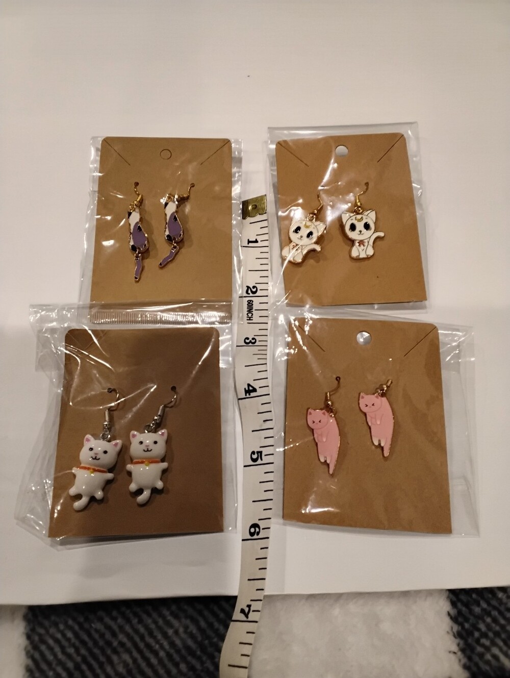 New Handmade Cat Earrings Firm Price